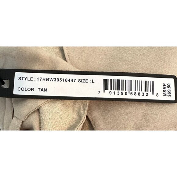 3 for $15 Harve Benard Gold Metallic Layered Sleeveless Cami Top, NWT Large - Picture 8 of 9